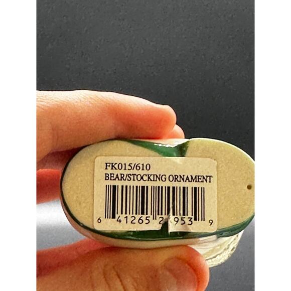 Mikasa Holiday Magic Bear/Stocking Ornament - Picture 4 of 4